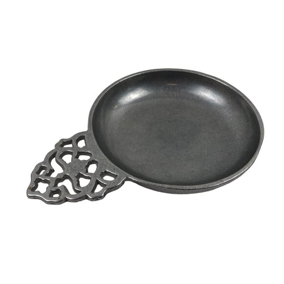 Carson Pewter Porringer Flat Decorative Handle Trinket Dish Tray Vintage Decor - Picture 8 of 10